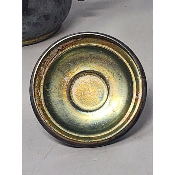 Vintage William Rogers Spring Flower 2032 Silver-Plated Creamer & Sugar Bowl Set - Picture 14 of 16